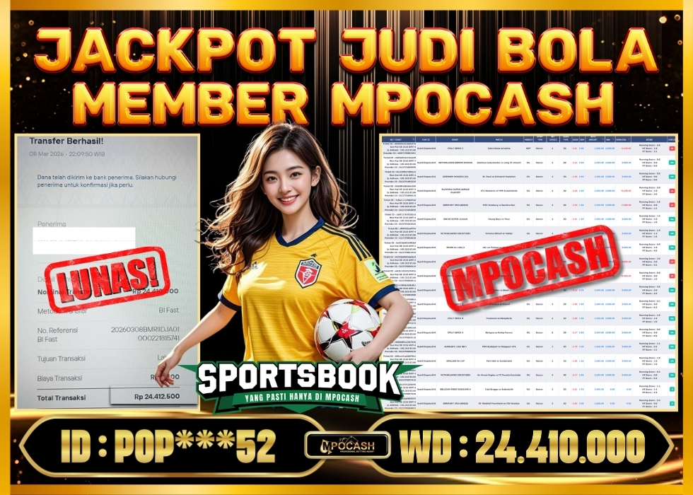 MPOCASH JACKPOT JUDI BOLA